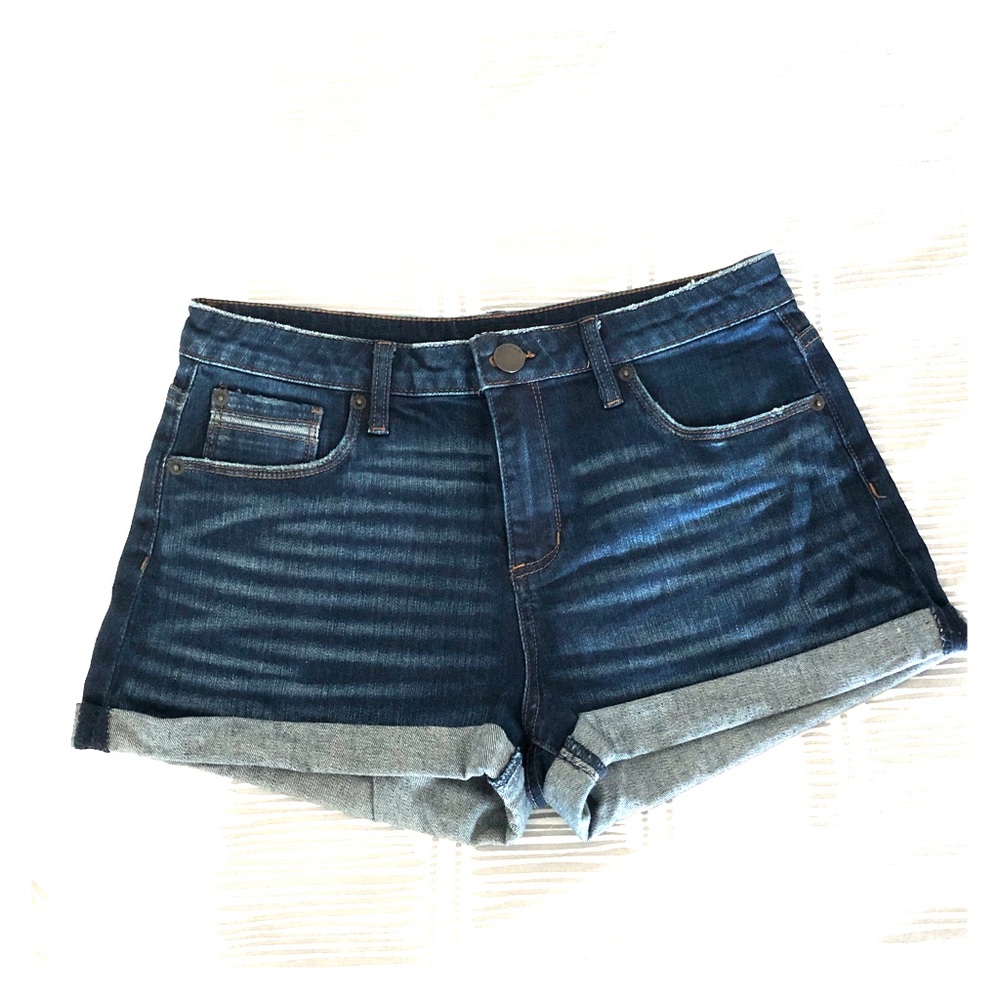 3” Dark Blue Jean Shorts